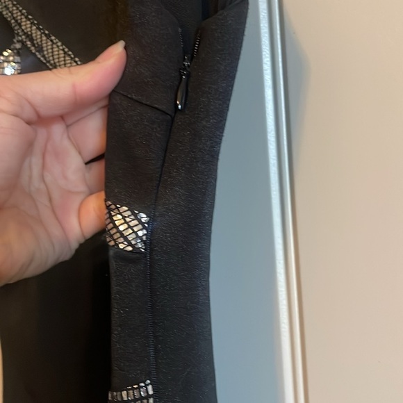 Elegant Black and Silver Dress by BEBE Addiction - Picture 5 of 7